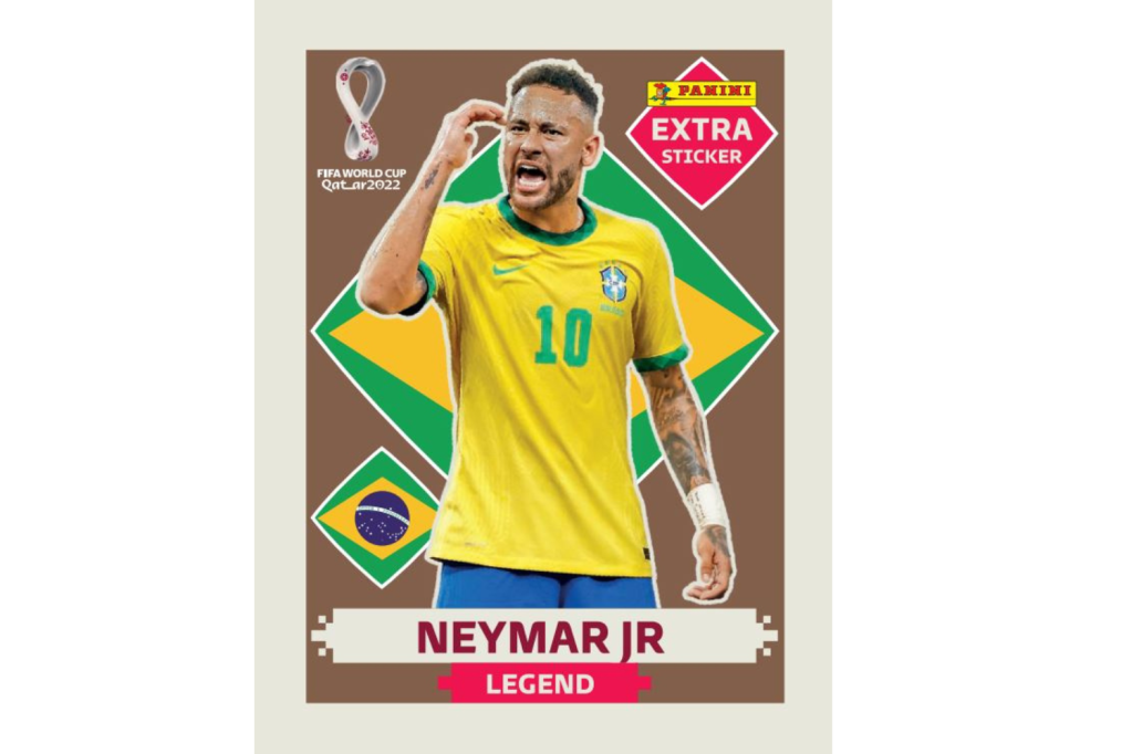 Figurinha Extra Neymar Álbum Copa Catar
