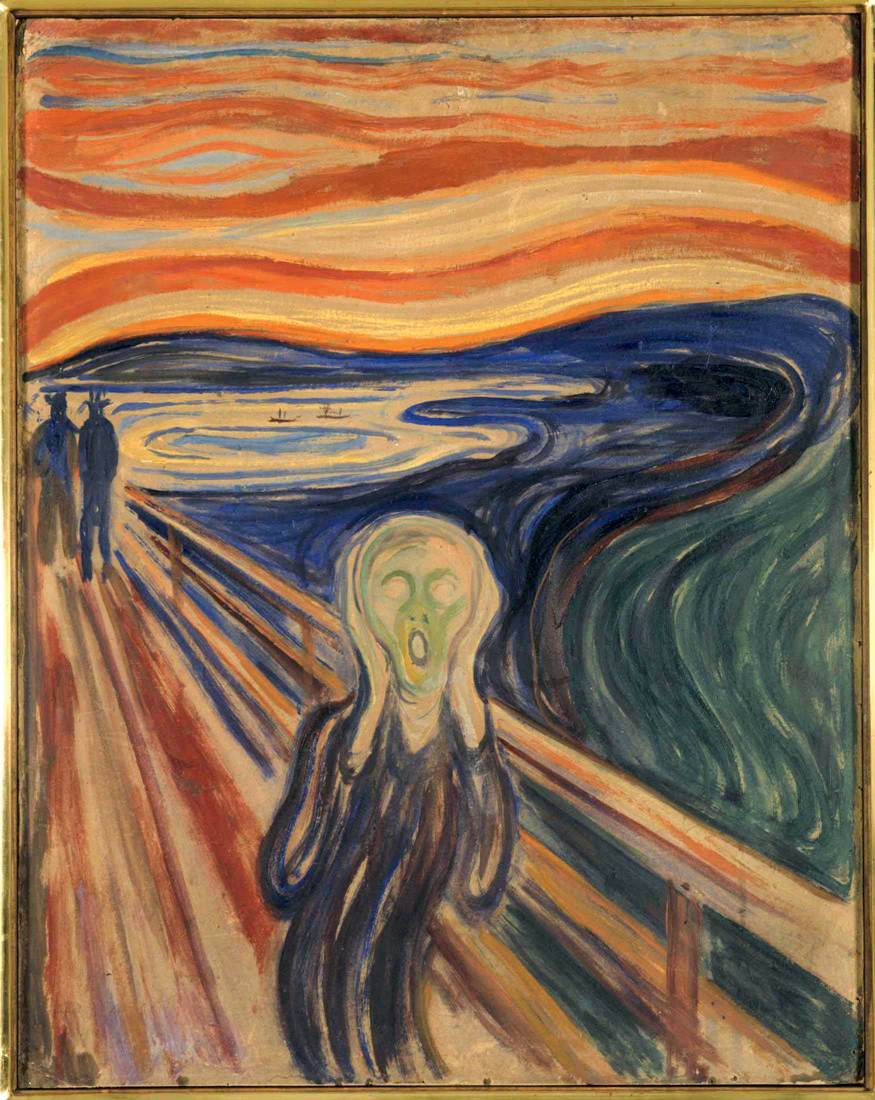 FANTASIA - A tela O Grito, do norueguês Edvard Munch: no Brasil, o temor vazio de algo que não virá -