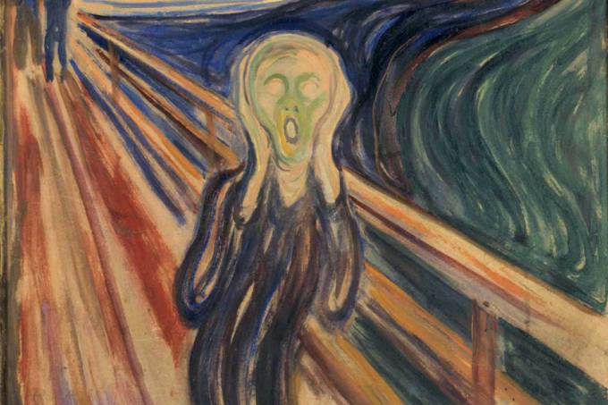 Undated file photograph released by the Munch Museum in Oslo shows the original version of Edvard Munch’s painting The Scream