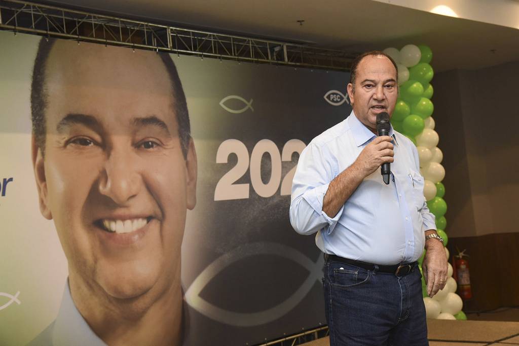 PASTOR-EVERALDO-CONVENCAO-PSC-RJ-2022-01.jpg DA CADEIA AO PALANQUE - Pastor Everaldo: solto em 2021, conta com as famílias dos colegas de prisão para se eleger -