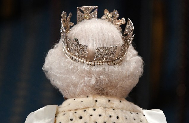Rainha Elizabeth II durante cerimônia em Londres, em 2019 -