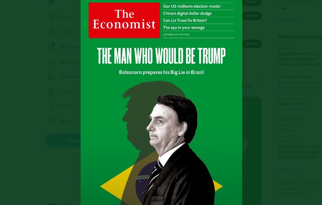 Capa da revista britânica The Economist