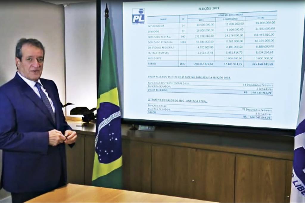 SACOLINHA - Valdemar: vídeo pedindo a apoiadores que façam contribuições para o caixa do PL -