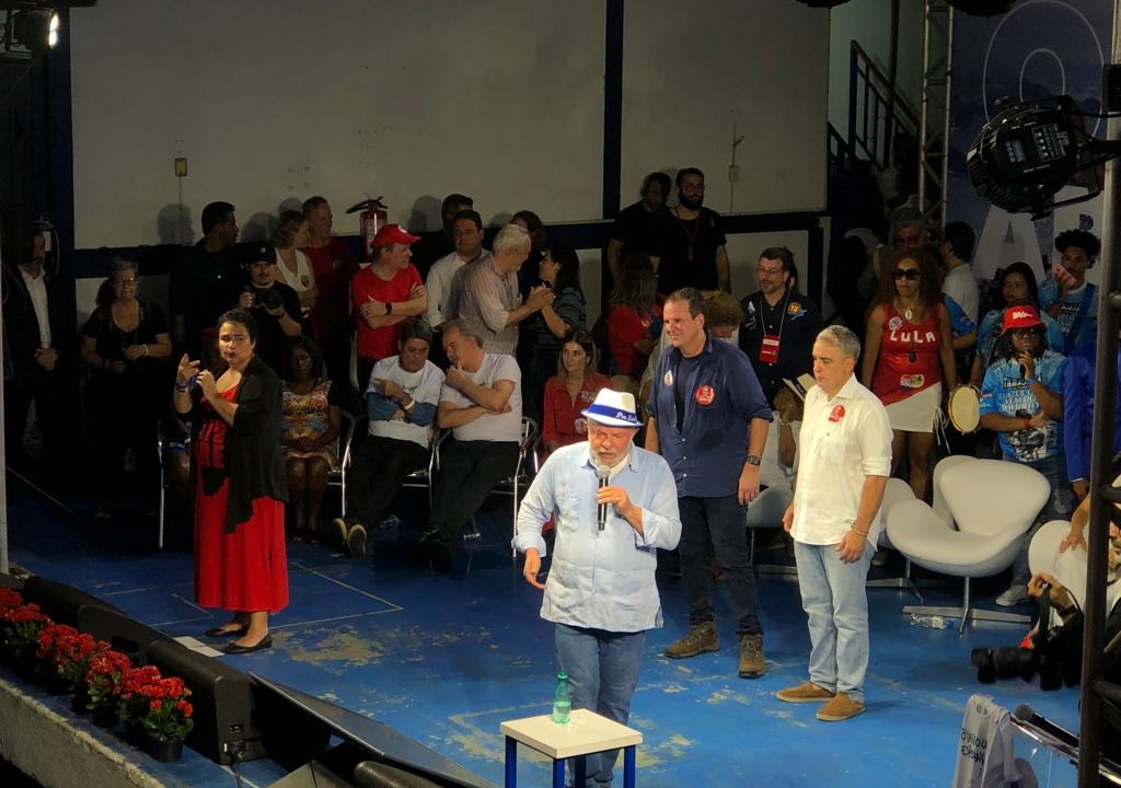Lula (PT) em último evento de campanha no Rio -