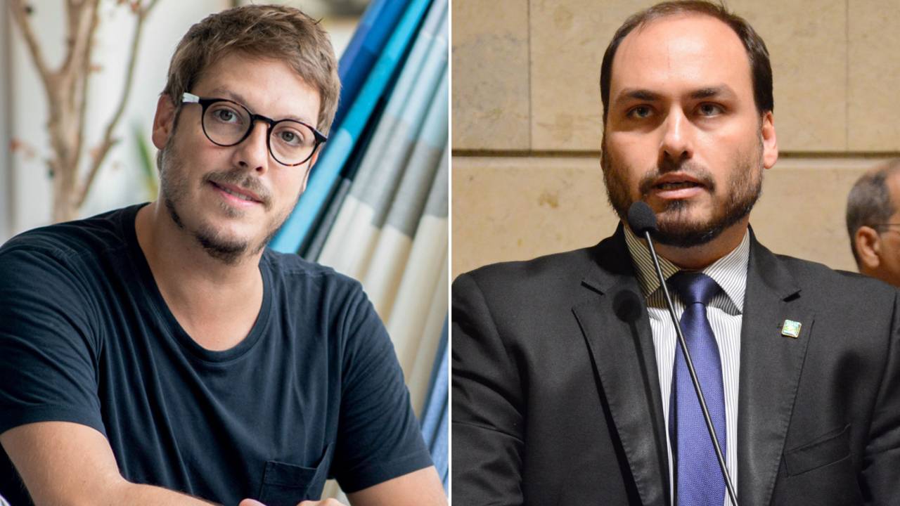 Fabio Porchat e Carlos Bolsonaro -