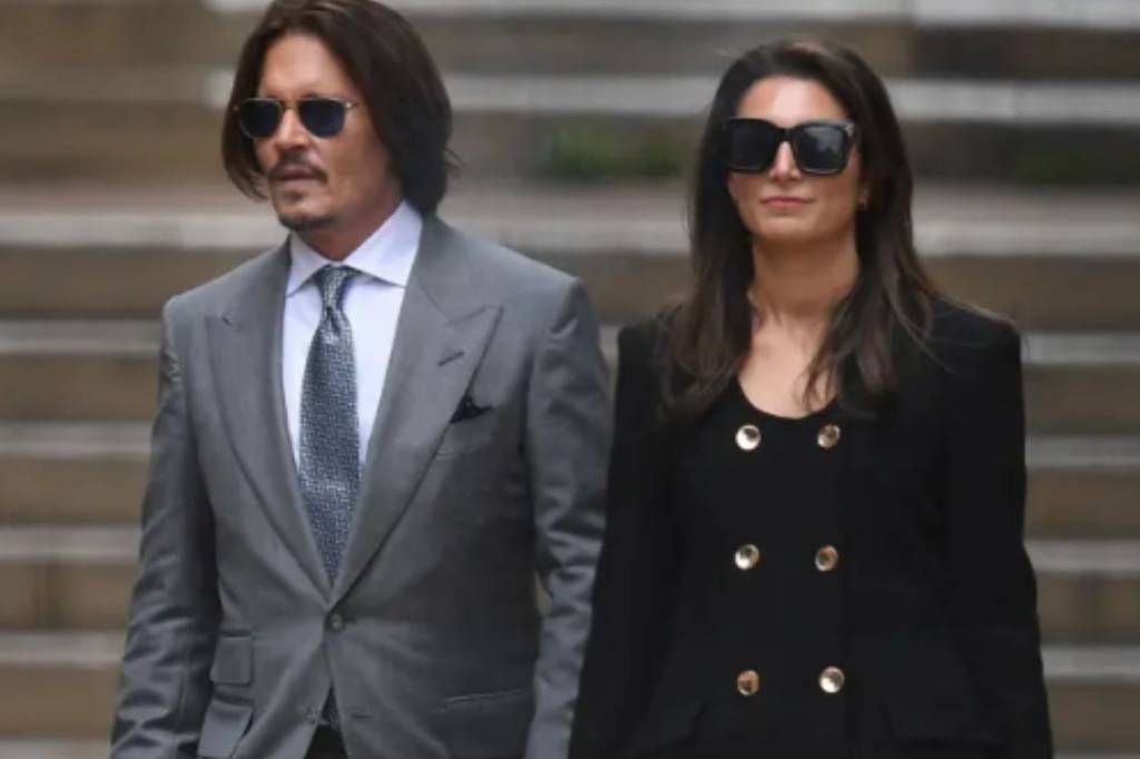 Johnny Depp e a advogada Joelle Rich