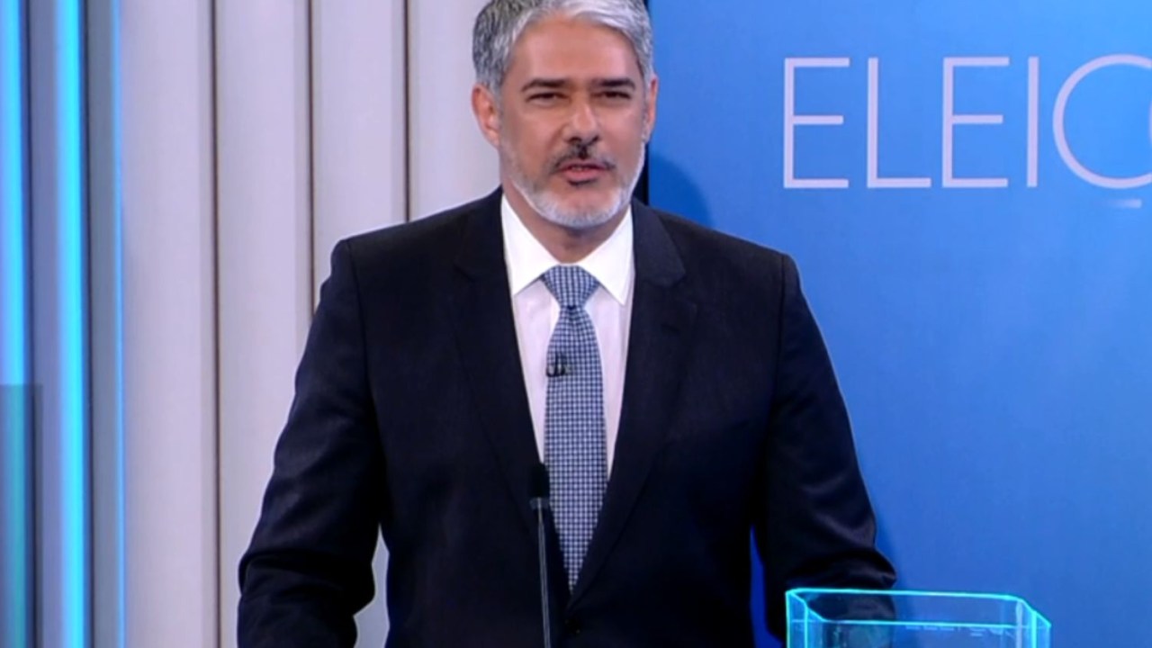 William Bonner no debate da Globo