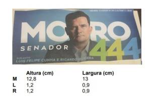 moro liminar Trecho da liminar concedida pela juíza eleitoral Melissa de Azevedo Olivas: proporção entre tamanho da fonte do nome de Moro e o dos nomes dos suplentes está em desacordo com a legislação eleitoral, decidiu a magistrada