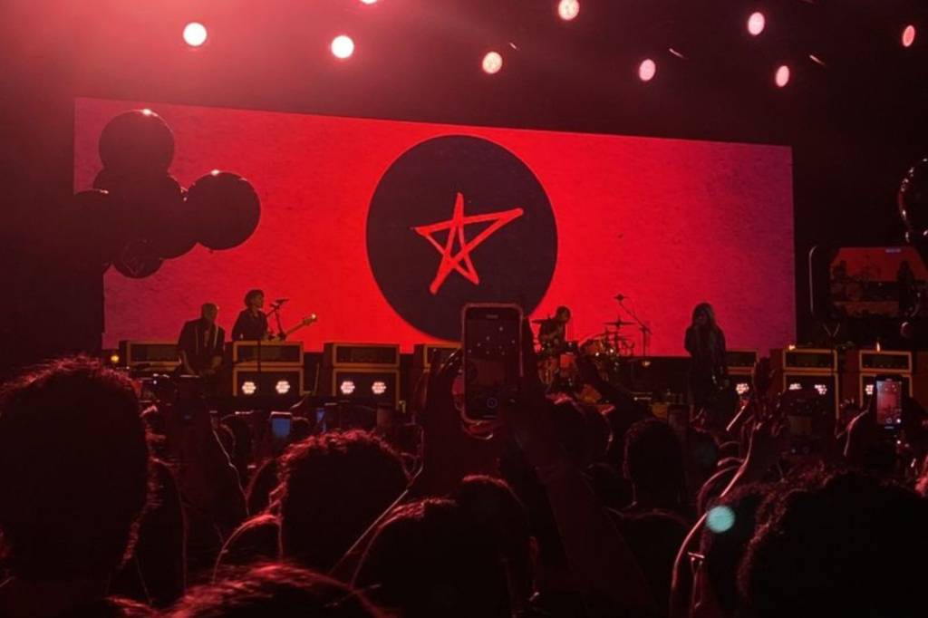 Avril Lavigne em seu show no Espaço Unimed, em São Paulo