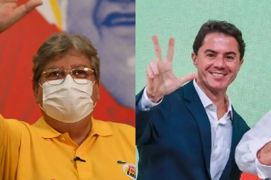 João Azevêdo (PSB) e Veneziano (MDB), adversários na Paraíba -