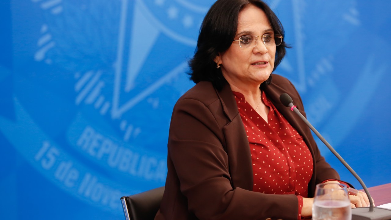 (Brasília - DF, 15/05/2020) Palavras da Ministra de Estado da Mulher, da Família e Direitos Humanos, Damares Alves.Foto: Anderson Riedel/PR