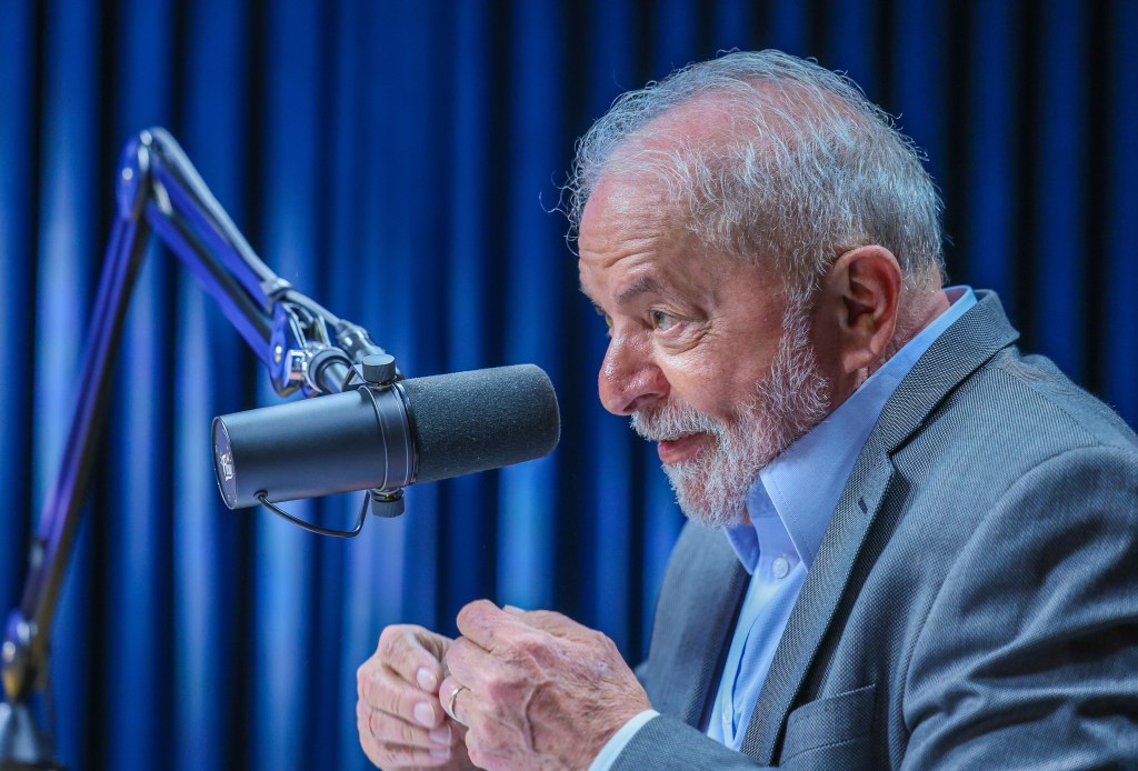 18.10.2022 – Lula participa do Flow Podcast, entrevistado pelo apresentador Igor 3K, com transmissão ao vivo pelo canal do podcast no YouTube. Foto: Ricardo Stuckert