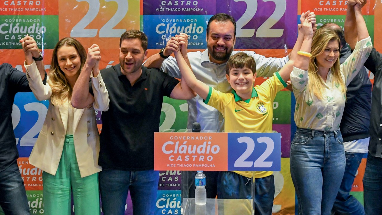 PRIMEIRO TURNO - Cláudio Castro: o governador do Rio venceu sem que as sondagens apontassem essa possibilidade -