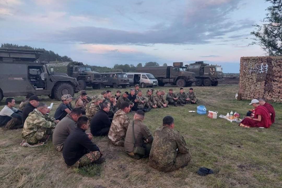Soldados buriates na guerra na Ucrânia