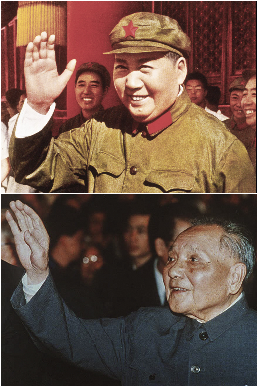 NA TRILHA - Mao (no alto), líder durante quase três décadas, e Deng, que Xi deve superar: as lições do passado são assimiladas pelo timoneiro do século XXI -