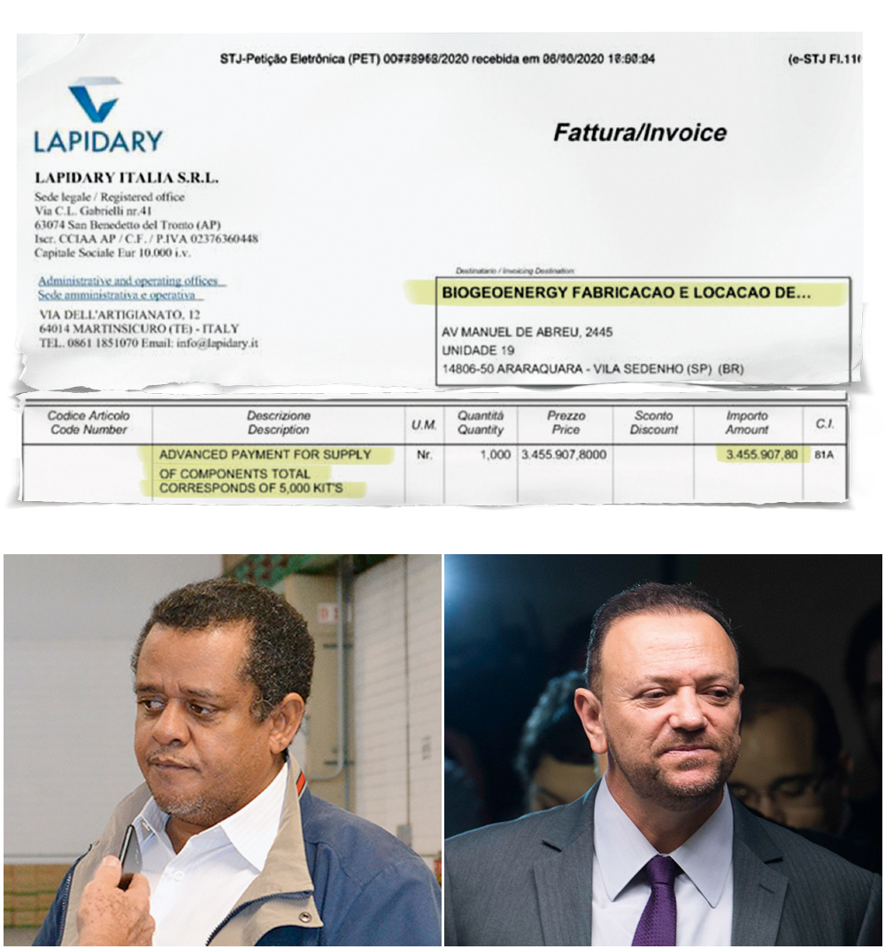 “VI QUE ERA GOLPE” - A Biogeoenergy fabricaria os respiradores, mas recebeu 24 milhões de reais e não entregou uma única unidade do equipamento. O proprietário, Paulo de Tarso Carlos, diz que percebeu desde o início que havia algo de errado e teria tentado desistir do negócio — até hoje ele não devolveu o dinheiro. Afirma que o prefeito de Araraquara (SP), Edinho Silva (PT), sabia de tudo, mas não apresentou qualquer prova disso -