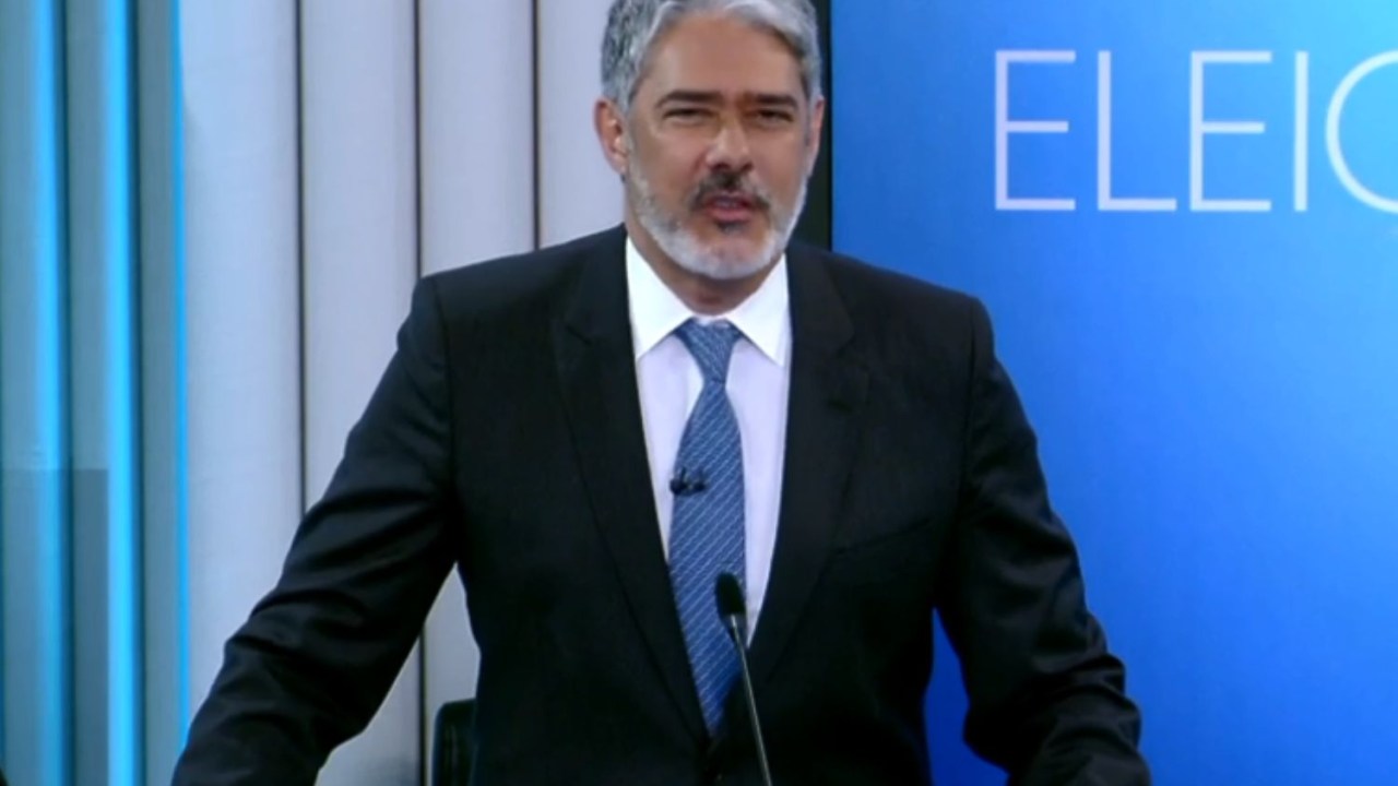 William Bonner no debate presidencial na Globo