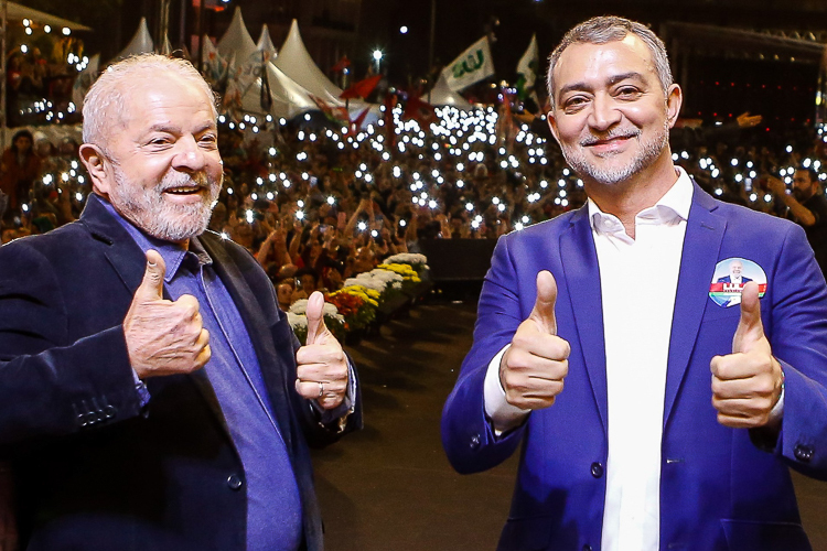 Lula e Edegar Pretto no RS -