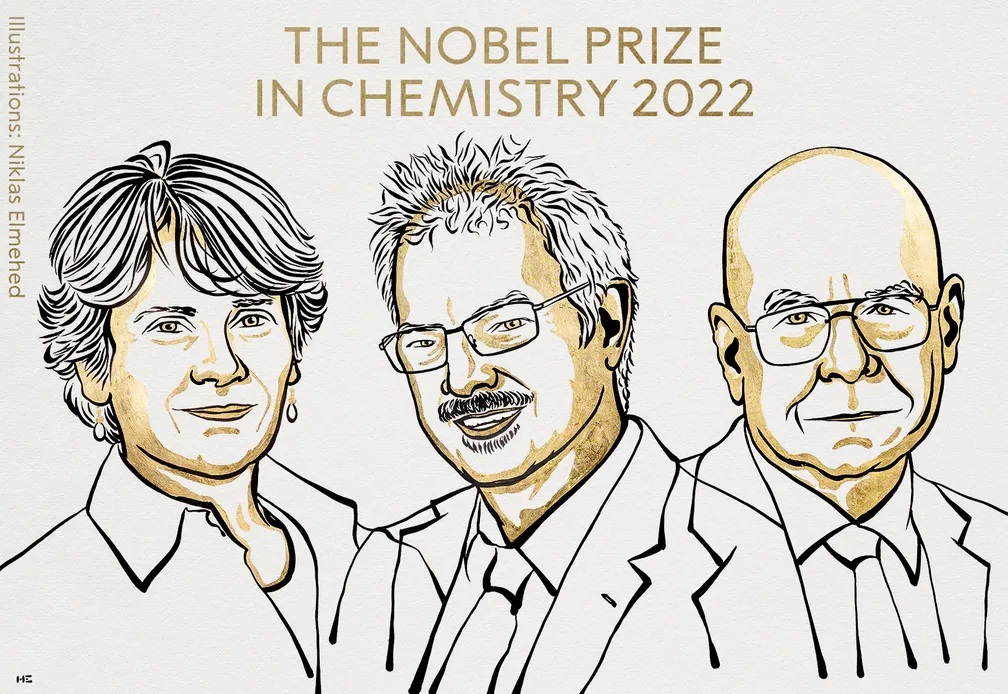 Os vencedores do prêmio Nobel de Química de 2022 -