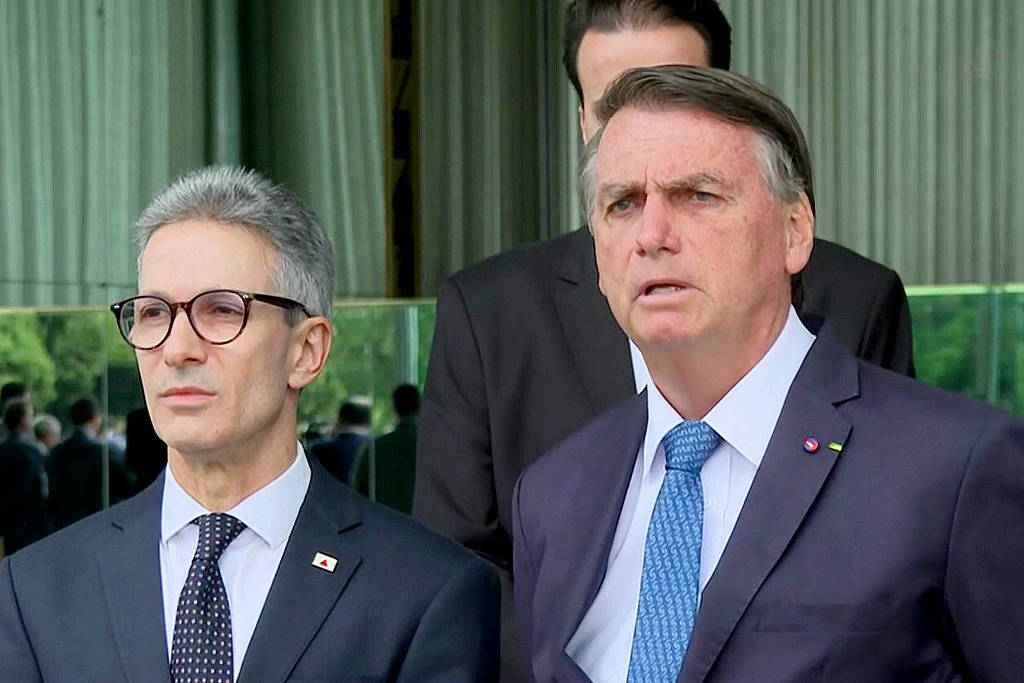 Romeu Zema e jair Bolsonaro //