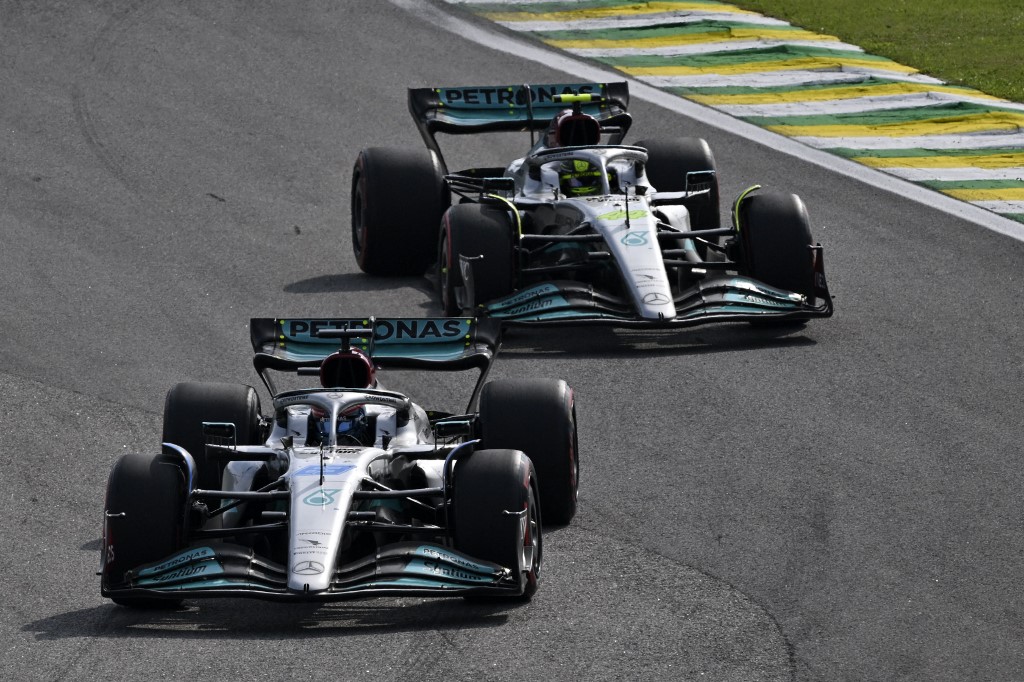 F1: Russell e Hamilton, da Mercedes, fazem dobradinha no GP de São Paulo