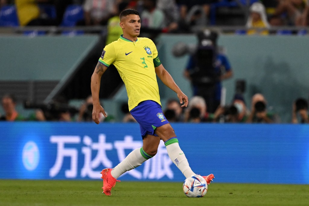 Capitão Thiago Silva, destaque defensivo contra os suíços -