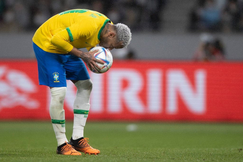 Neymar em amistoso da seleção brasileira