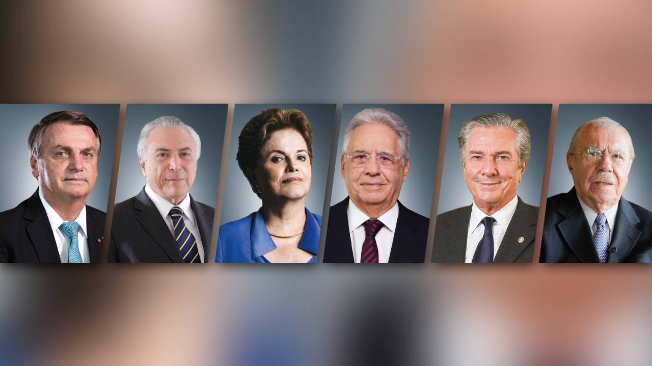 CONTROVÉRSIA - Jair Bolsonaro, Michel Temer, Dilma Rousseff, Fernando Henrique Cardoso, Fernando Collor de Mello e José Sarney: a próxima legislatura, que começa em fevereiro, poderá ter seis parlamentares a mais -