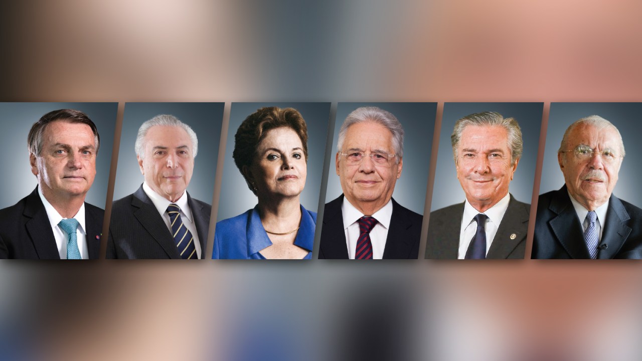 CONTROVÉRSIA -  Jair Bolsonaro, Michel Temer, Dilma Rousseff, Fernando Henrique Cardoso, Fernando Collor de Mello e José Sarney: a próxima legislatura, que começa em fevereiro, poderá ter seis parlamentares a mais -
