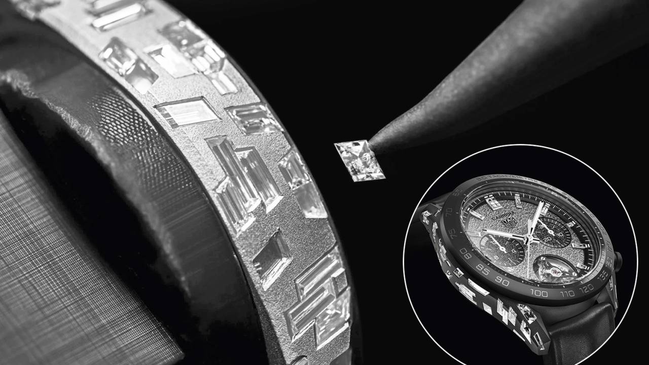 INOVAÇÃO - Pedras feitas em laboratório no relógio Tag Heuer: rompendo barreiras -