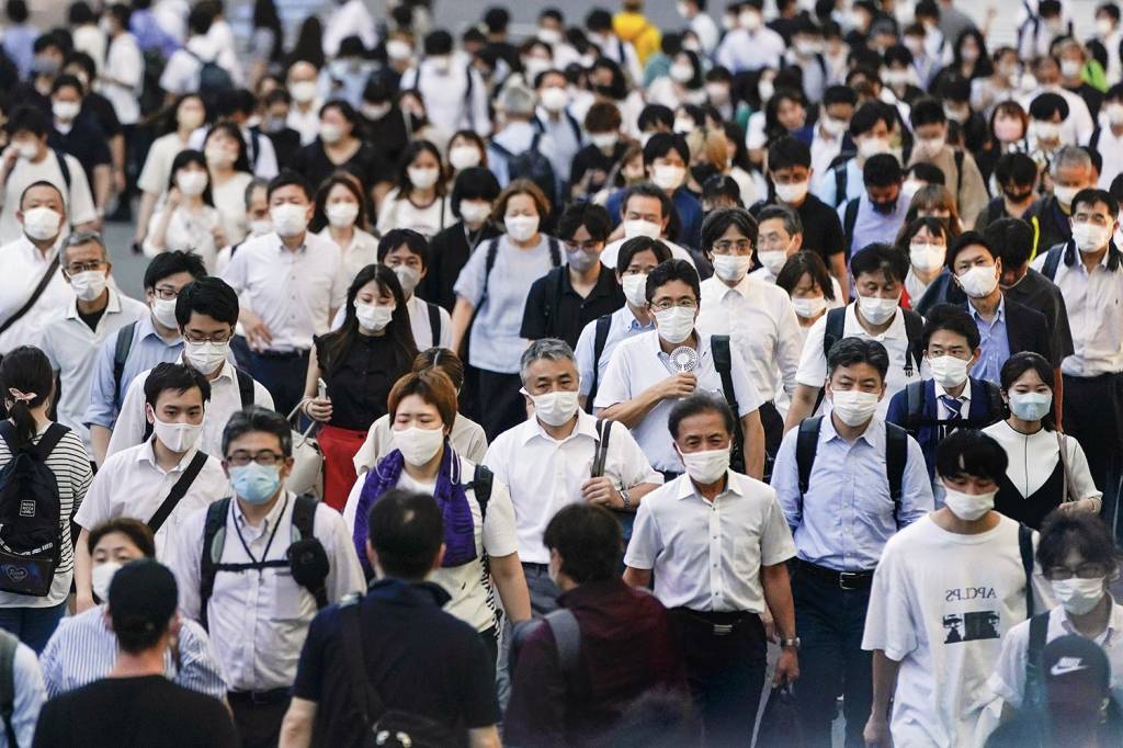 COVID-19-JAPÃO-2022-01.jpg ESCALADA - Aumento de casos no Japão: até 78 000 novos diários -