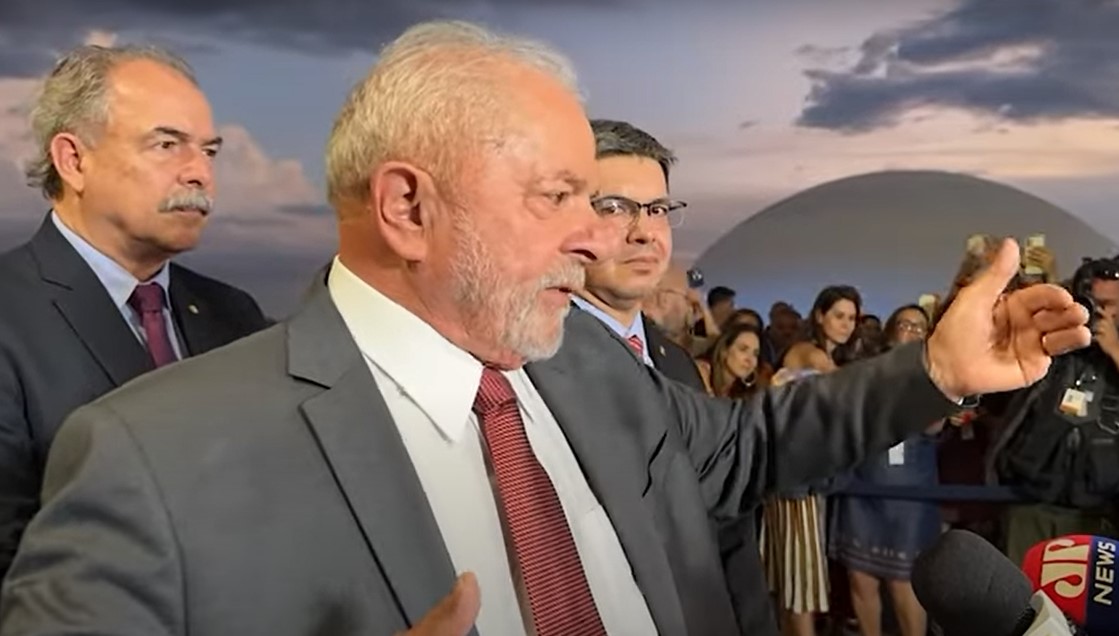 A coletiva do presidente eleito Luiz Inácio Lula da Silva (PT).