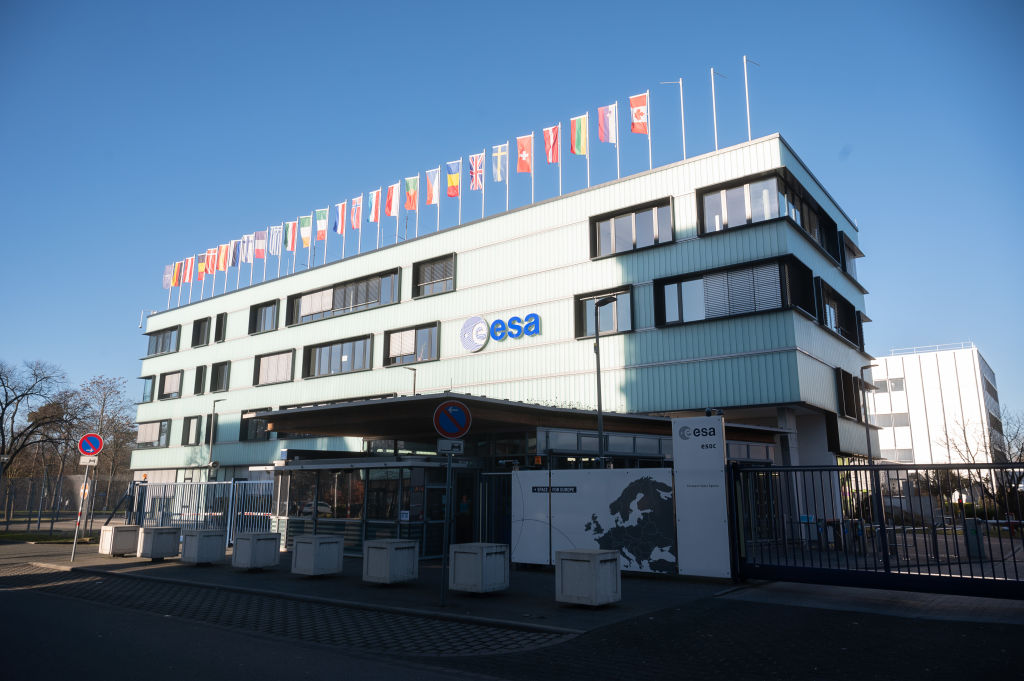 O Centro Europeu de Operações Espaciais, em Darmstadt, na Alemanha -