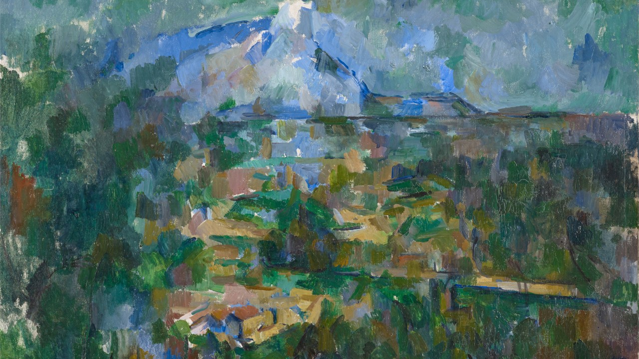Le Mont Sainte-Victoire vu des Lauves, 1904/1906, oil on canvas, 59.9 x 72.2 cm, unmarked, Paul Cézanne, Aix-en-Provence 1839–1906 Aix-en-Provence. (Photo by: Sepia Times/Universal Images Group via Getty Images)