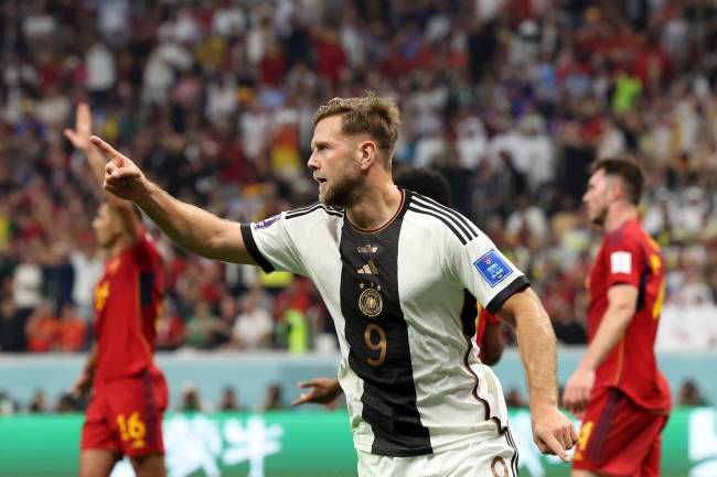 Niclas Fuellkrug marcou o gol de empate alemão -