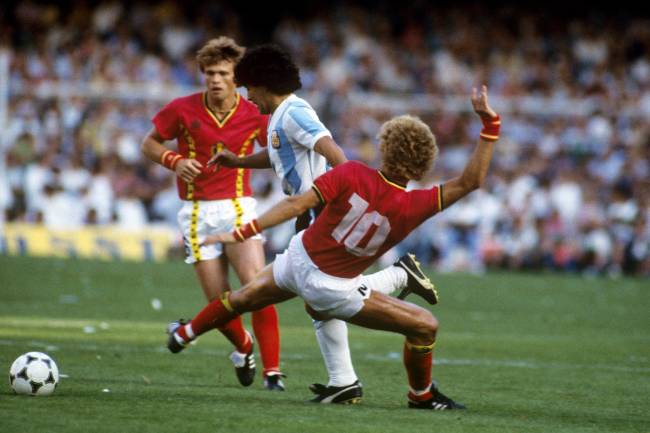 Argentina foi surpreendida pelos belgas em 1982 -