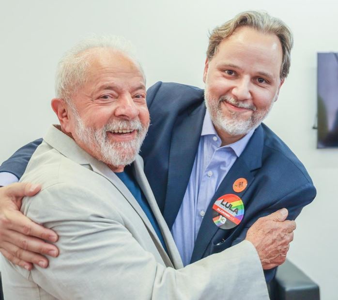 Lula e o advogado Marco Aurélio de Carvalho, integrante da transição -
