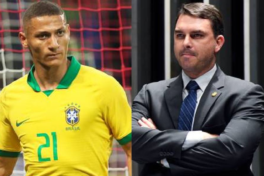 Flávio Bolsonaro volta ao Twitter para dizer que não briga com Richarlison
