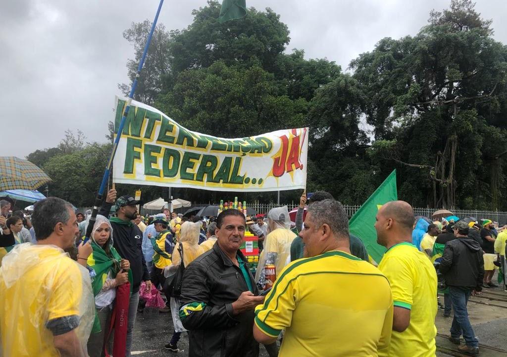Manifestação na avenida Presidente Vargas, no Rio -
