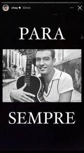 Homenagem de Chay Suede a Erasmo Carlos – Homenagem de Chay Suede a Erasmo Carlos –