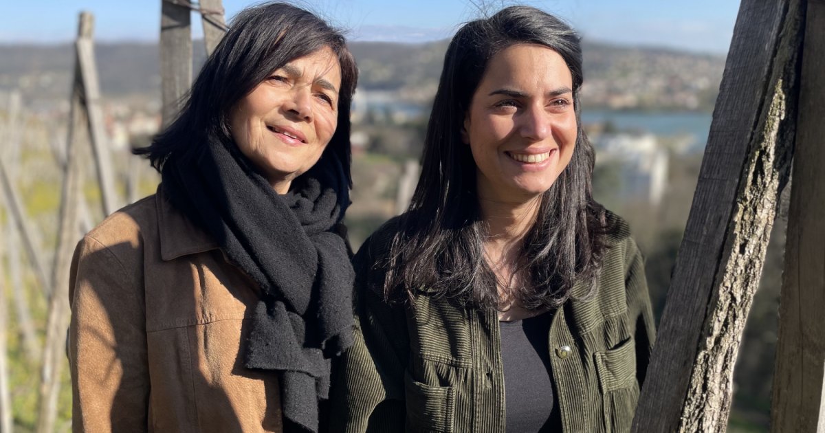 Christine Vernay e a filha, Emma, do Domaine Georges Vernay, estão no Brasil para o evento -