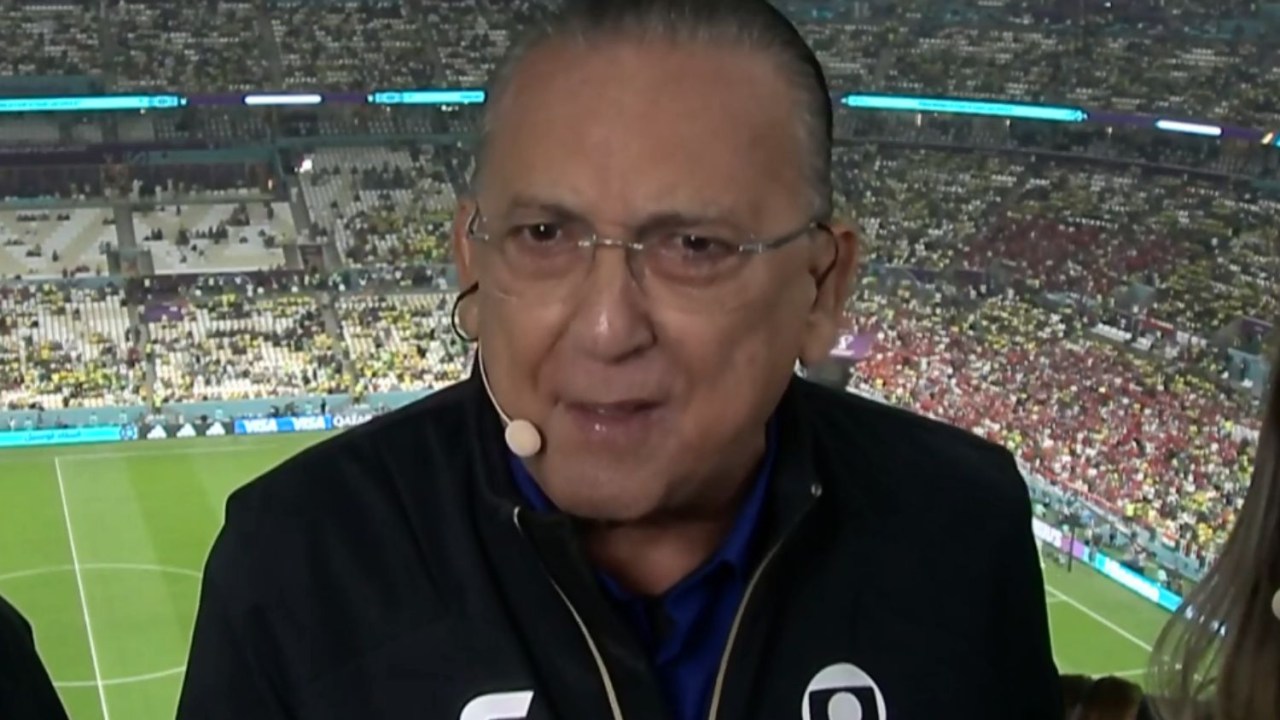 Galvão Bueno na transmissão de Brasil x Sérvia na Copa do Mundo do Catar