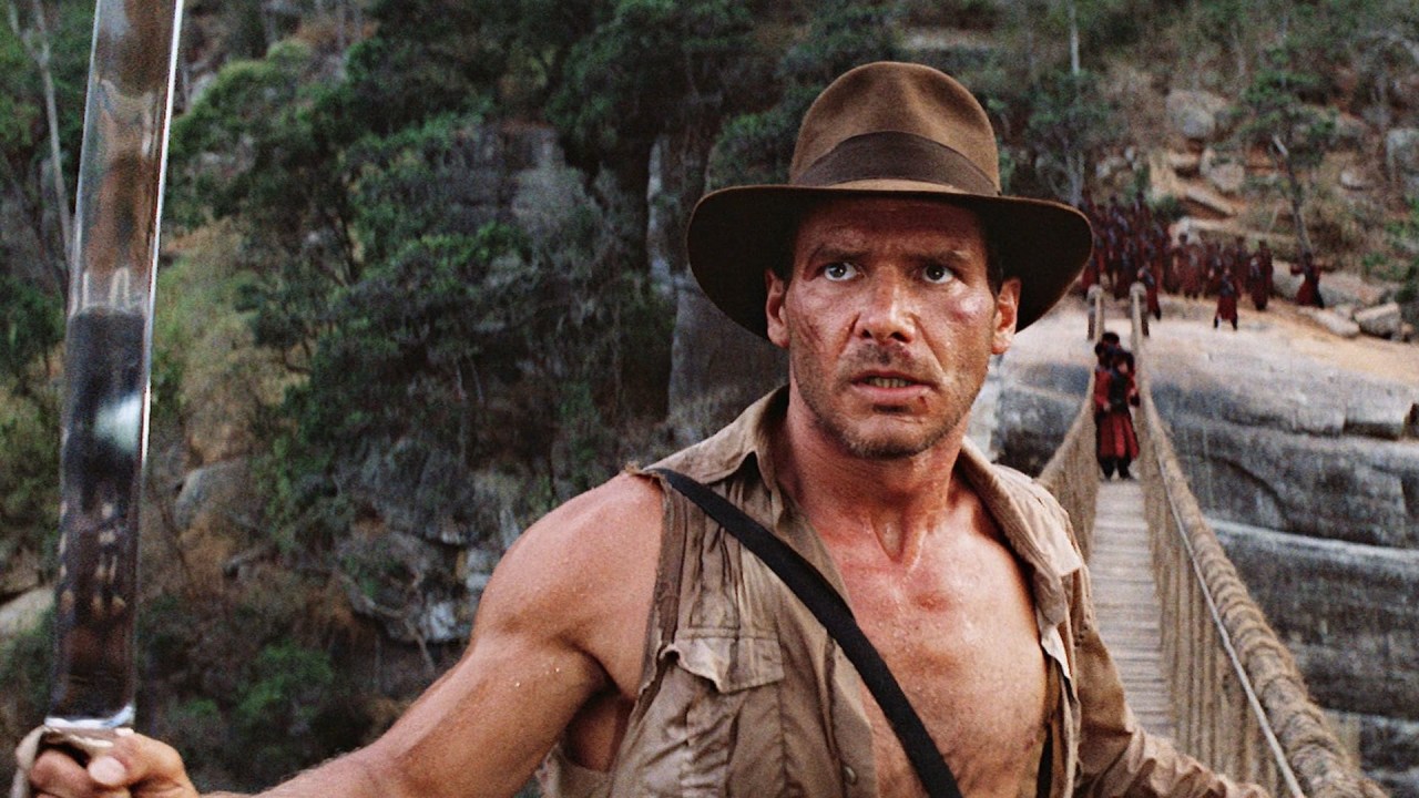 Harrison Ford em 'Indiana Jones: O Templo da Perdição' (1984)