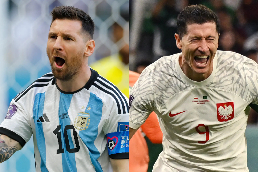 Lionel Messi e Robert Lewandowski: os astros de Argentina e Polônia
