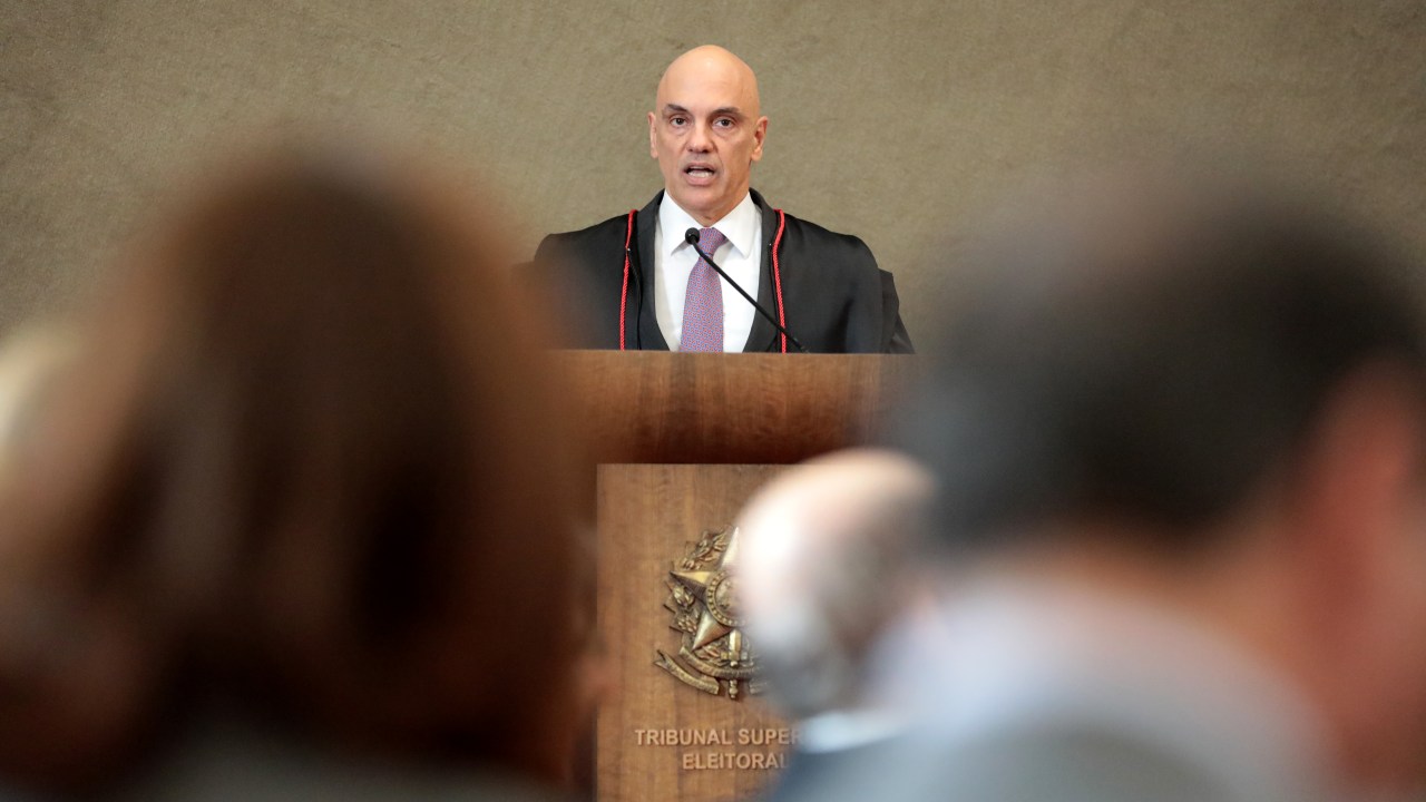 O presidente do Tribunal Superior Eleitoral (TSE), ministro Alexandre de Moraes -