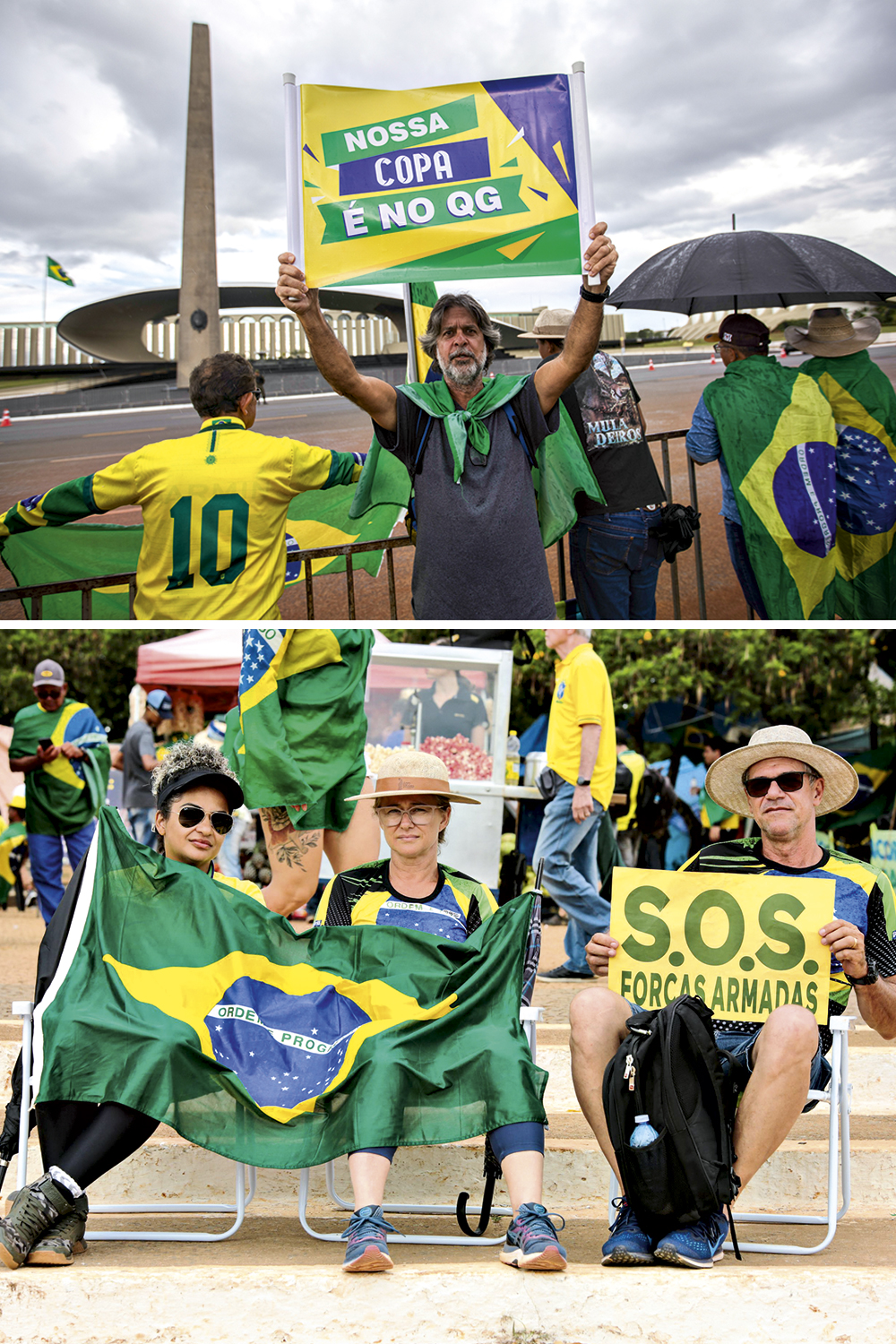 BOLSONARISTAS-QUARTEIS-PROTESTO-2022-09.jpg INSANIDADE - Protestos: anúncio de novos comandantes para esvaziar manifestações de bolsonaristas acampados em frente aos quartéis -