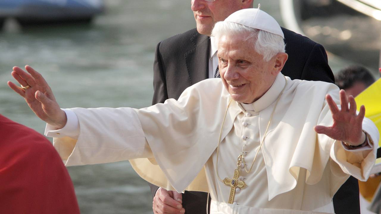 Pope Bento XVI em Veneza, na Itália, em 2011 -