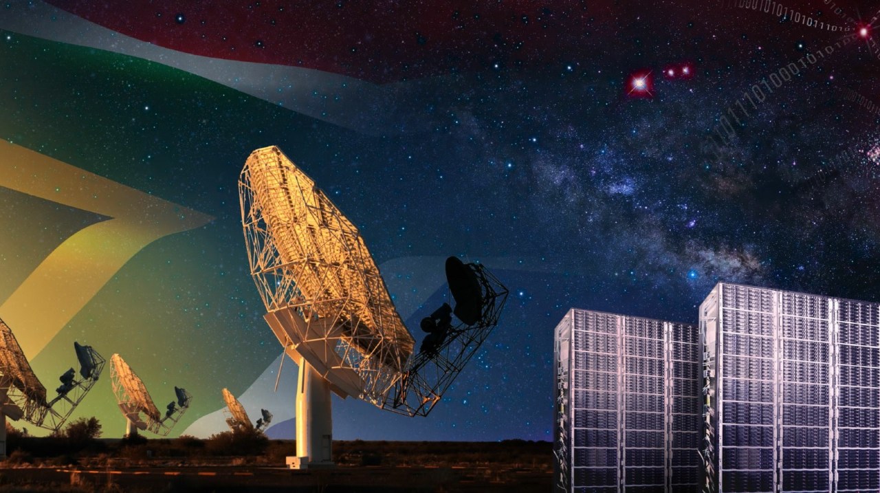 O radiotelescópio MeerKAT, na África do Sul, vai buscar por sinais de inteligência extraterrestre -