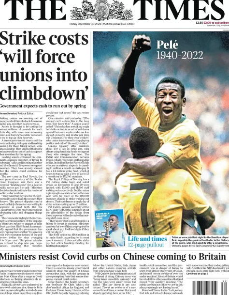 The Times sexta-feira 30/12/2022