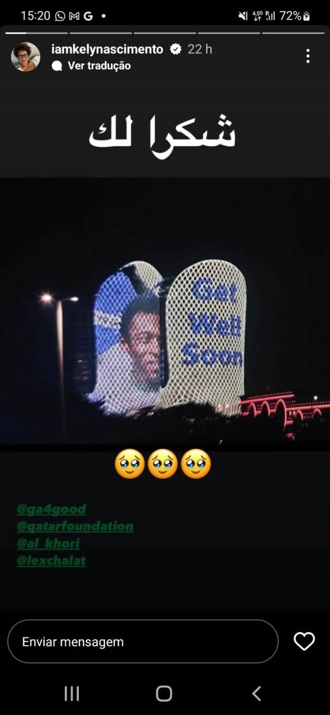 WhatsApp Image 2022-12-03 at 9.23.02 AM Kely Nascimento, filha de Pelé, repercutiu homenagem ao pai pelas redes sociais -